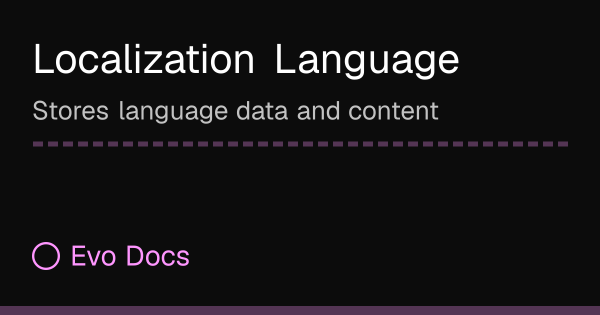Localization Language - Michsky Docs